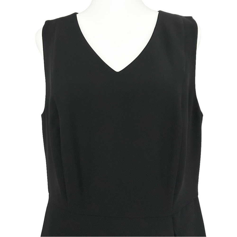 Talbots Black Sleeveless Ruffle Sheath Dress (10) - Picture 8 of 16